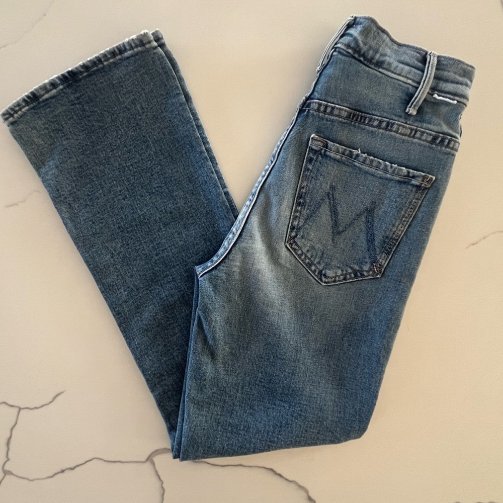 MOTHER Jeans - The Hustler Ankle - Cropped Flare Leg in Scenic Route - Size 25 - Picture 5 of 12